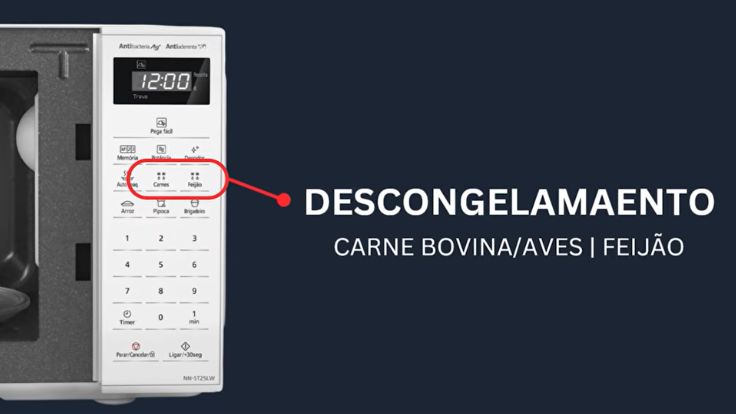 Função descongelamento do Panasonic NN-ST25LWRU