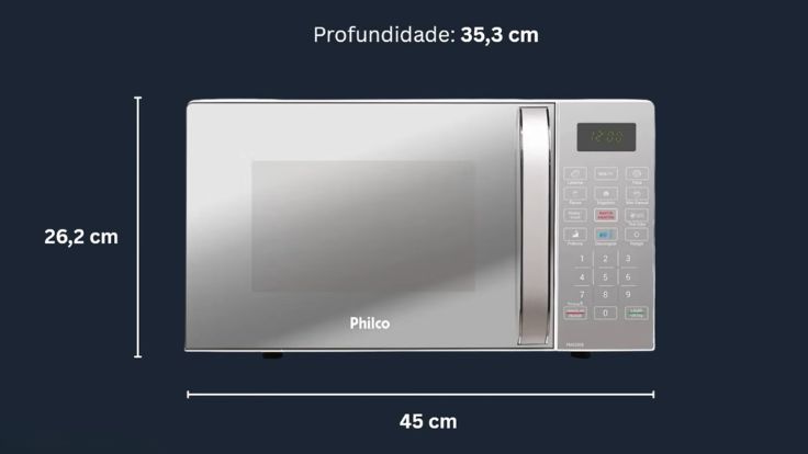 Medidas do Philco PMO23EB