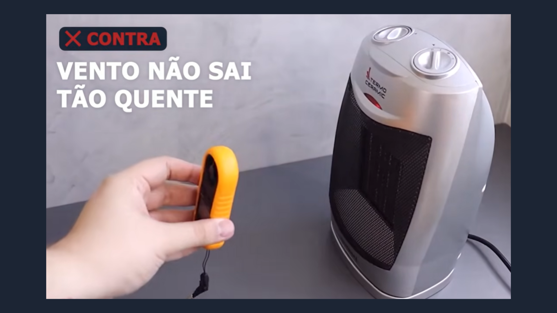 Temperatura do vento do aquecedor Mondial A-05
