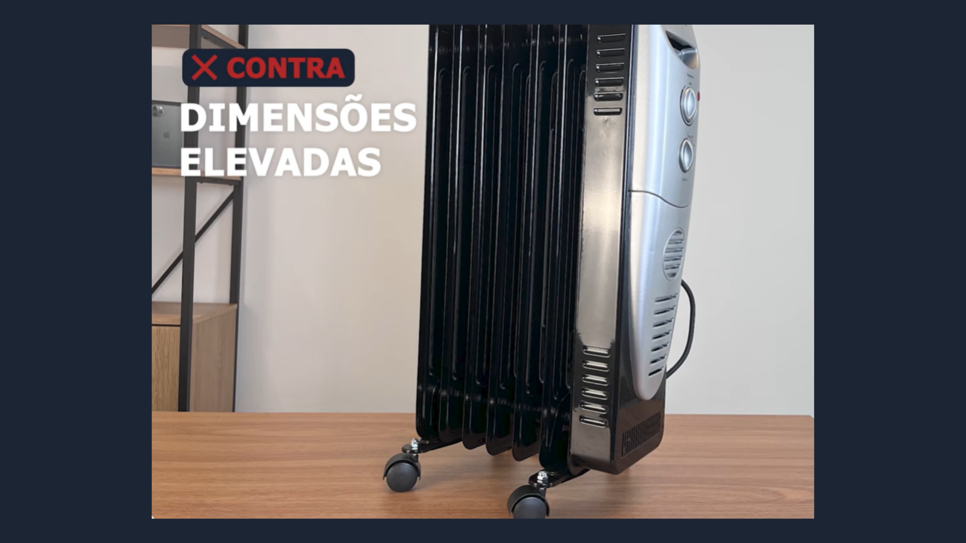 Dimensões do aquecedor Mondial A-06