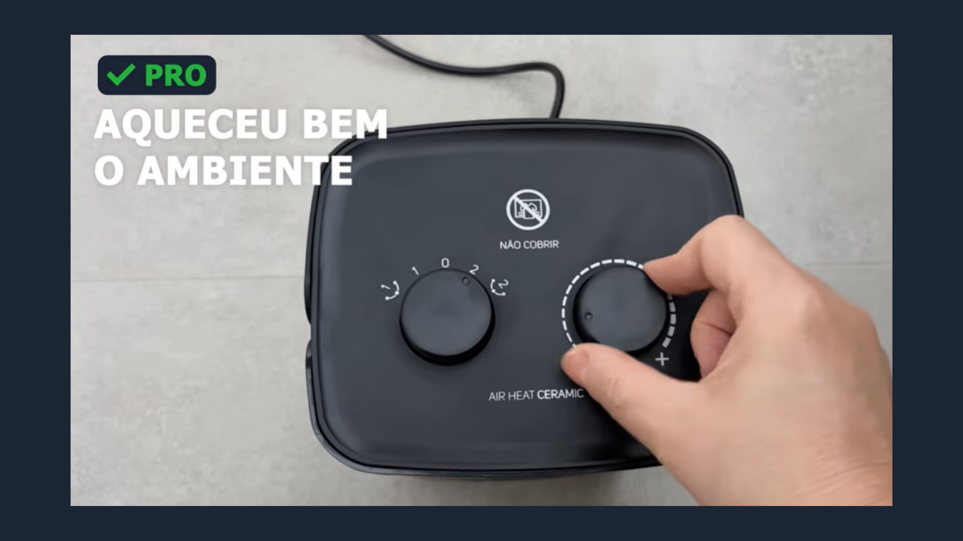 WAP Heat Ceramic aquecendo o ambiente