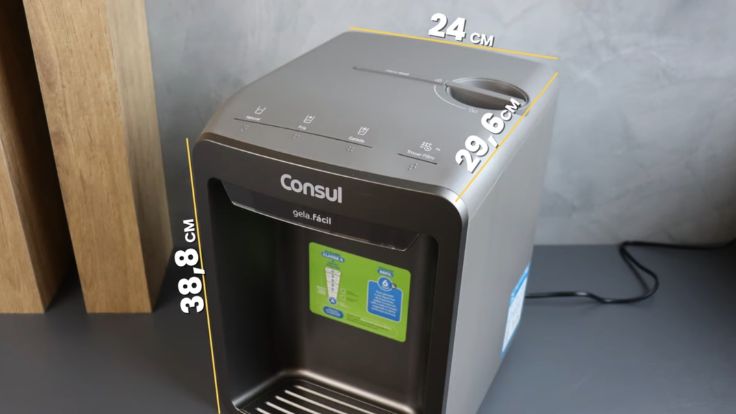 Dimensões do purificador Consul CPB33AF