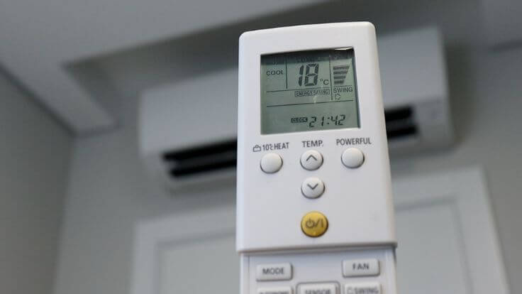 Controle do ar-condicionado split Fujitsu inverter
