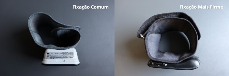 Comparação dos tipos de fixação de pulseiras