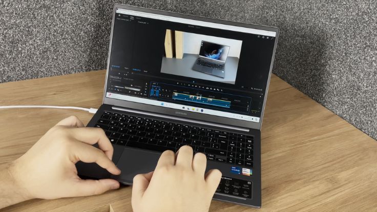 Usando Premiere no notebook Samsung