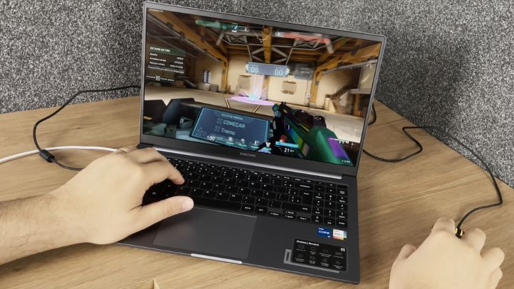 Jogando Valorant no Samsung Book4 i5