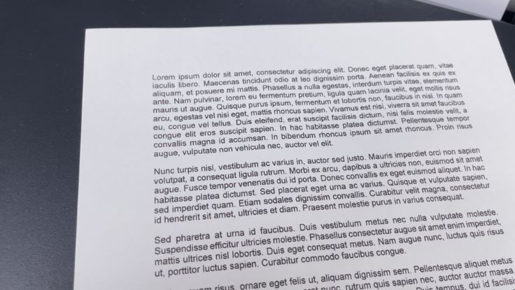 Qualidade de impressão de textos da G6010