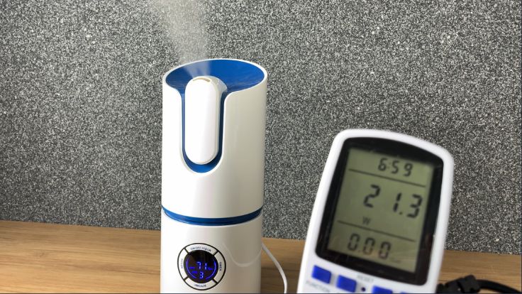 Medindo o consumo de energia do umidificador de ar Elgin