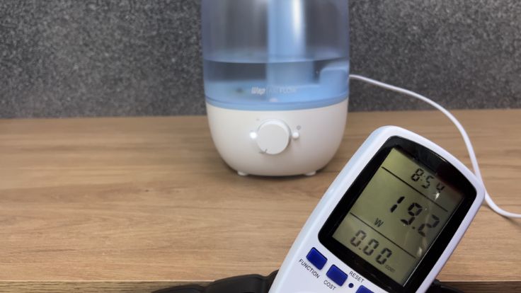 Consumo de energia elétrica do umidificador