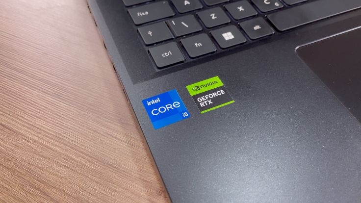 Etiqueta do processador do Acer Nitro V15
