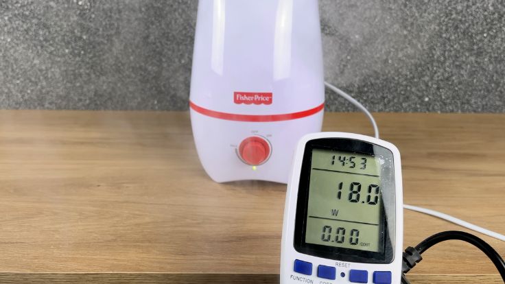 Consumo de energia elétrica do umidificador