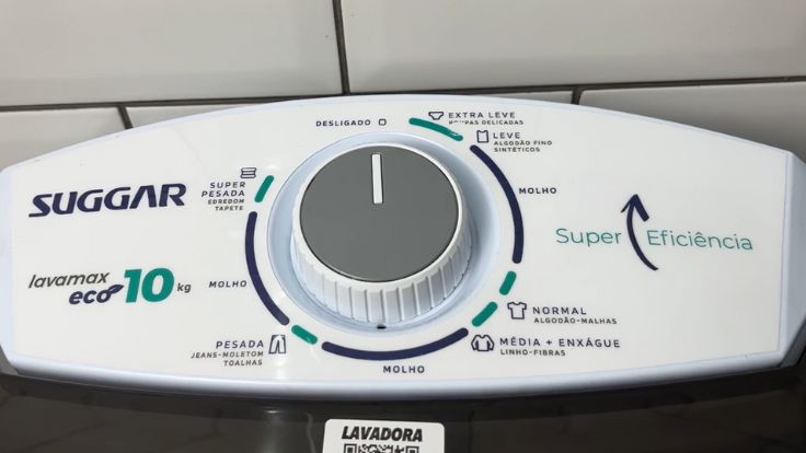 Painel do Suggar Lavamax Eco